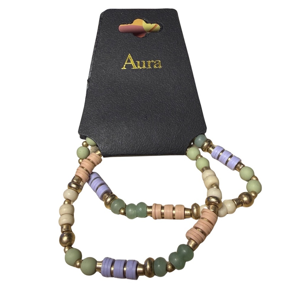 Aura Multicolor Beaded Bracelet Set